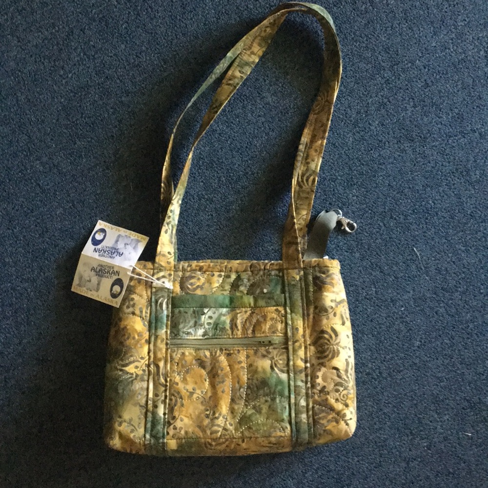 Green and yellow bag
